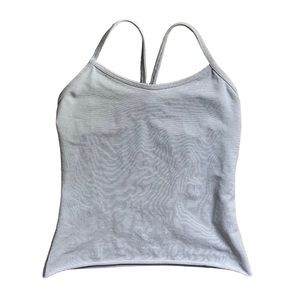 Lululemon Power Y Tank Top in Cream Stripes Size Small